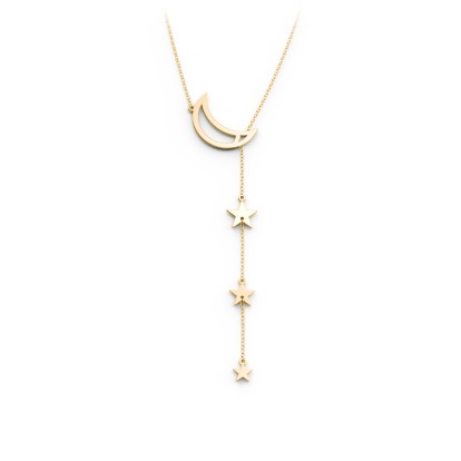 Lasso Moon and Star Necklace