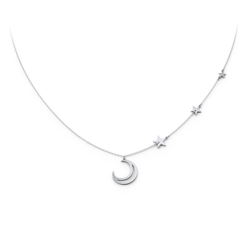 Moon and Stars Necklace